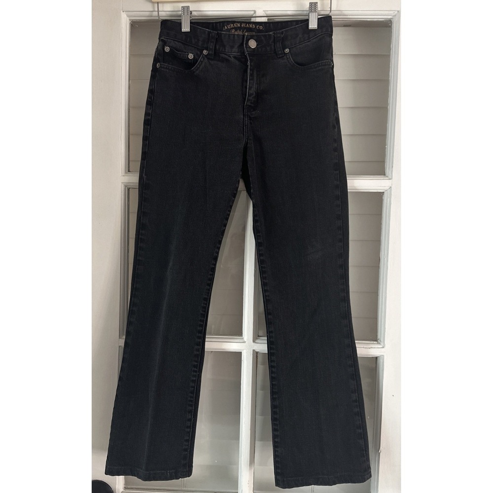 Ralph Lauren Jeans Green Label Bootcut Women's Black Denim Women's Size 2